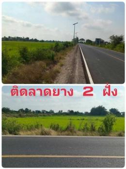 ขายที่ดินเปล่า หรือแบ่งแปลงขาย หน้าติดลาดยาง ติดคลอง ใกล้มหาลัยสวนดุสิตสุพรรณบุรี