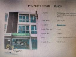 Sale Commercial Buildings 5 Units good condition and good location at Hua Hin 